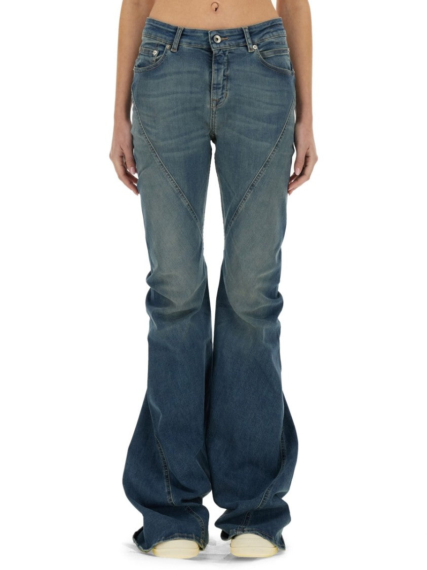 Drkshdw By Rick Owens "Bias Bootcut" Denim Pants