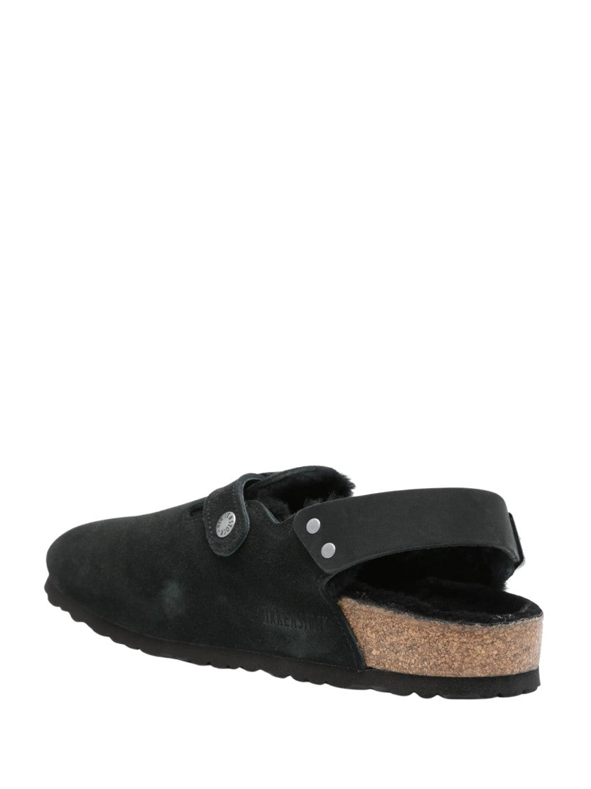 Birkenstock Closed-Toe Black Sandals With Adjustable Strap