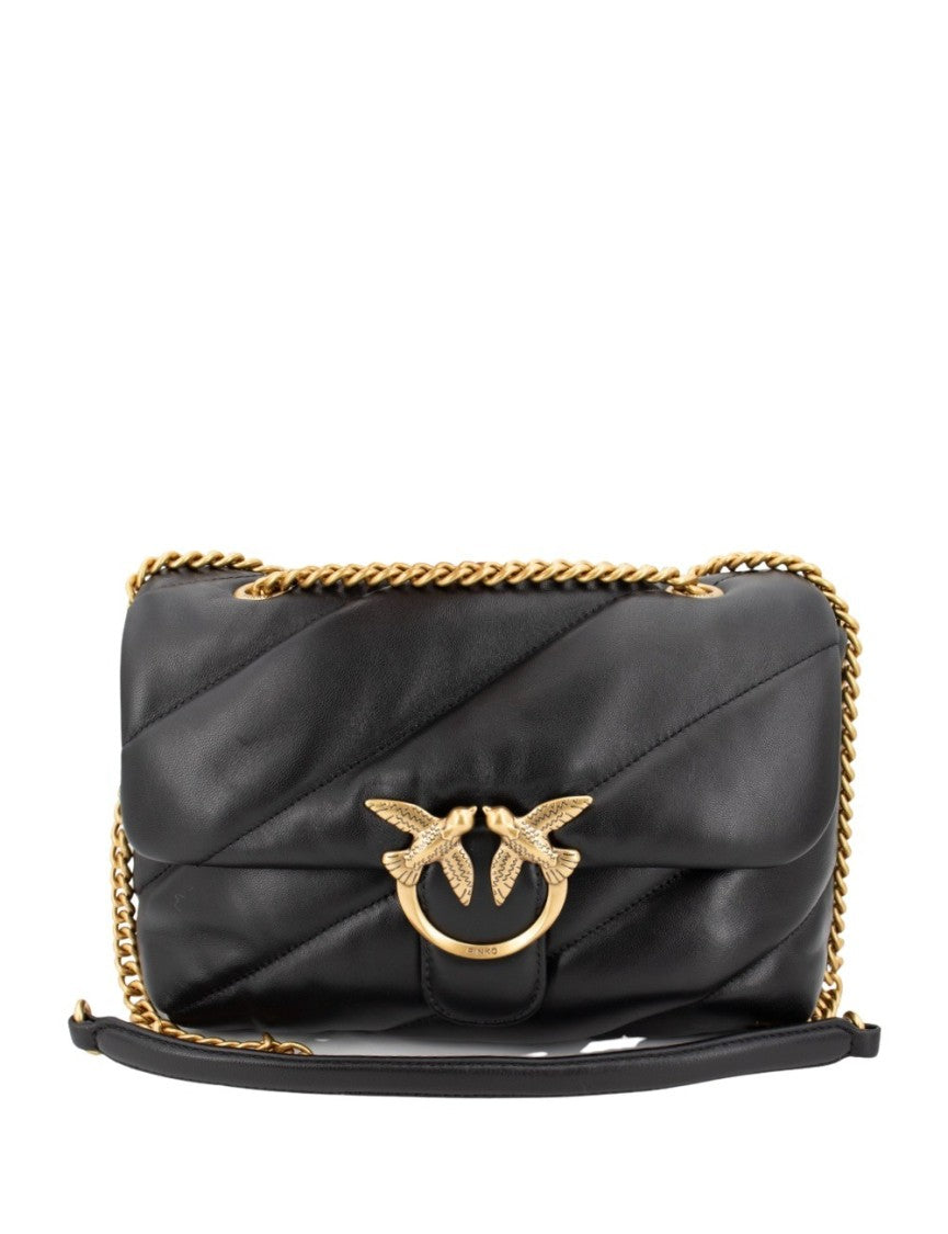 Pinko Quilted Leather Shoulder Bag