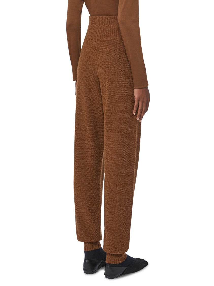 Max Mara Relaxed-Fit Trousers With Ribbed Waistband