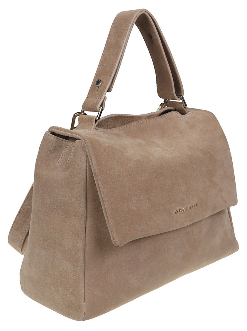 Orciani Sveva Medium Structured Suede Handbag
