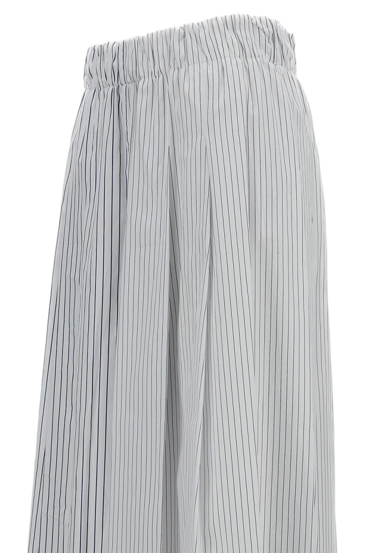 Jejia Wide-Leg Striped Culottes With Elasticated Waistband