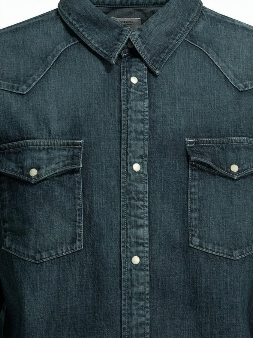 Visvim Classic Denim Long-Sleeve Shirt With Flap Pockets