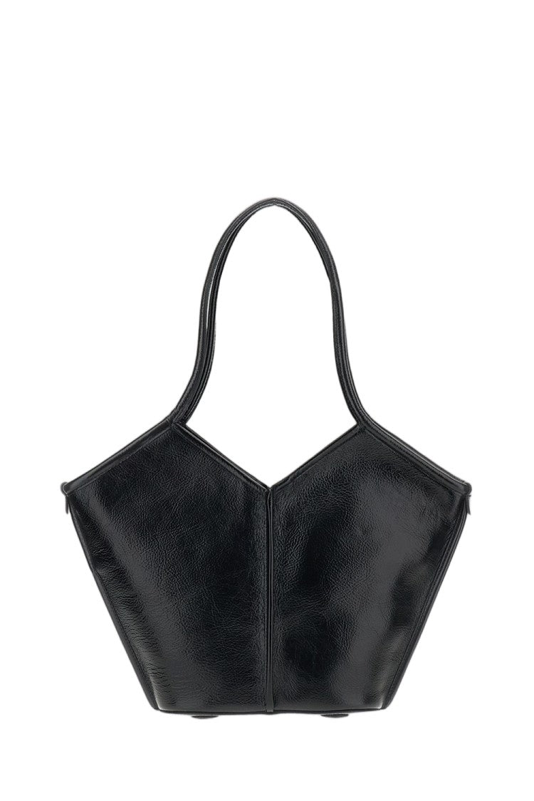 Hereu Black Leather Calella S Tote Bag