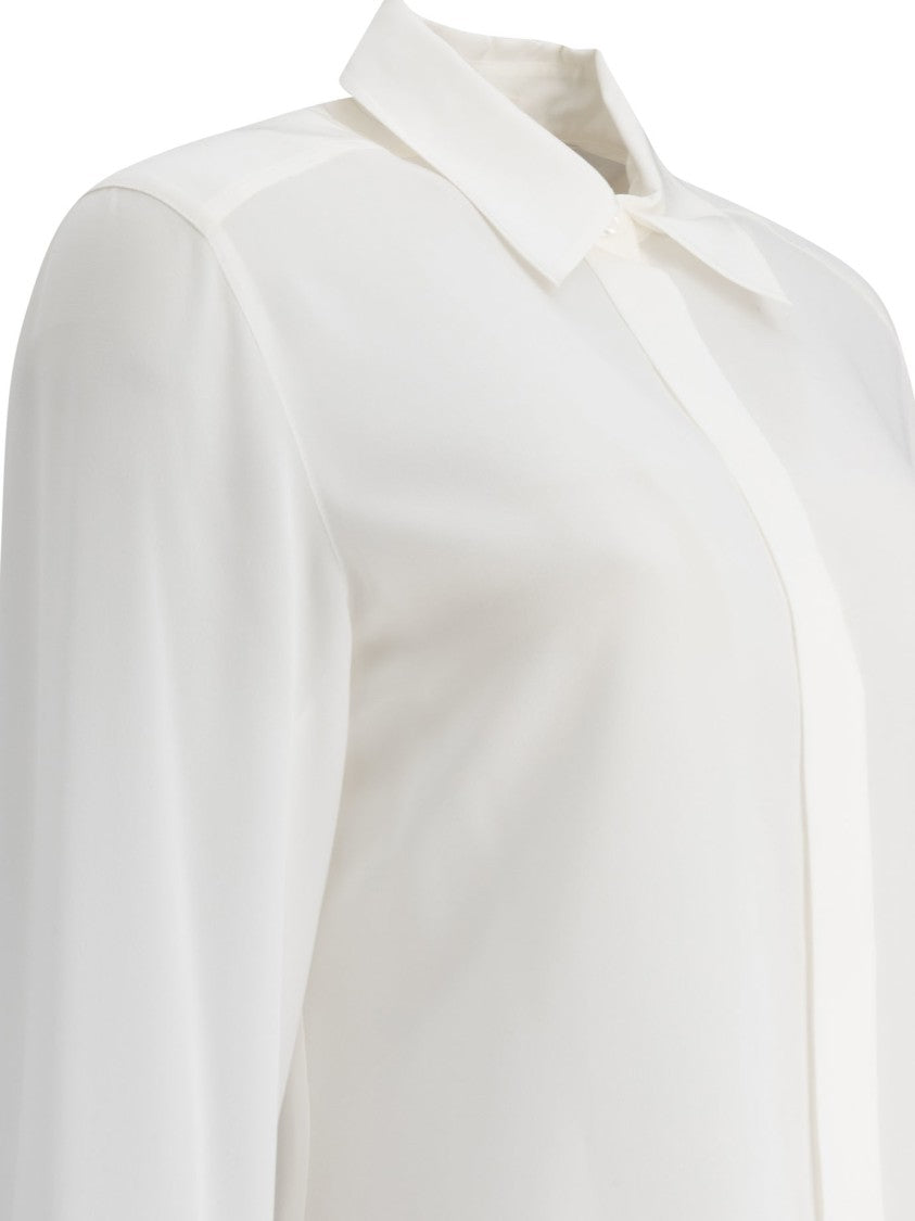 Max Mara Silk Shirt With Classic Collar