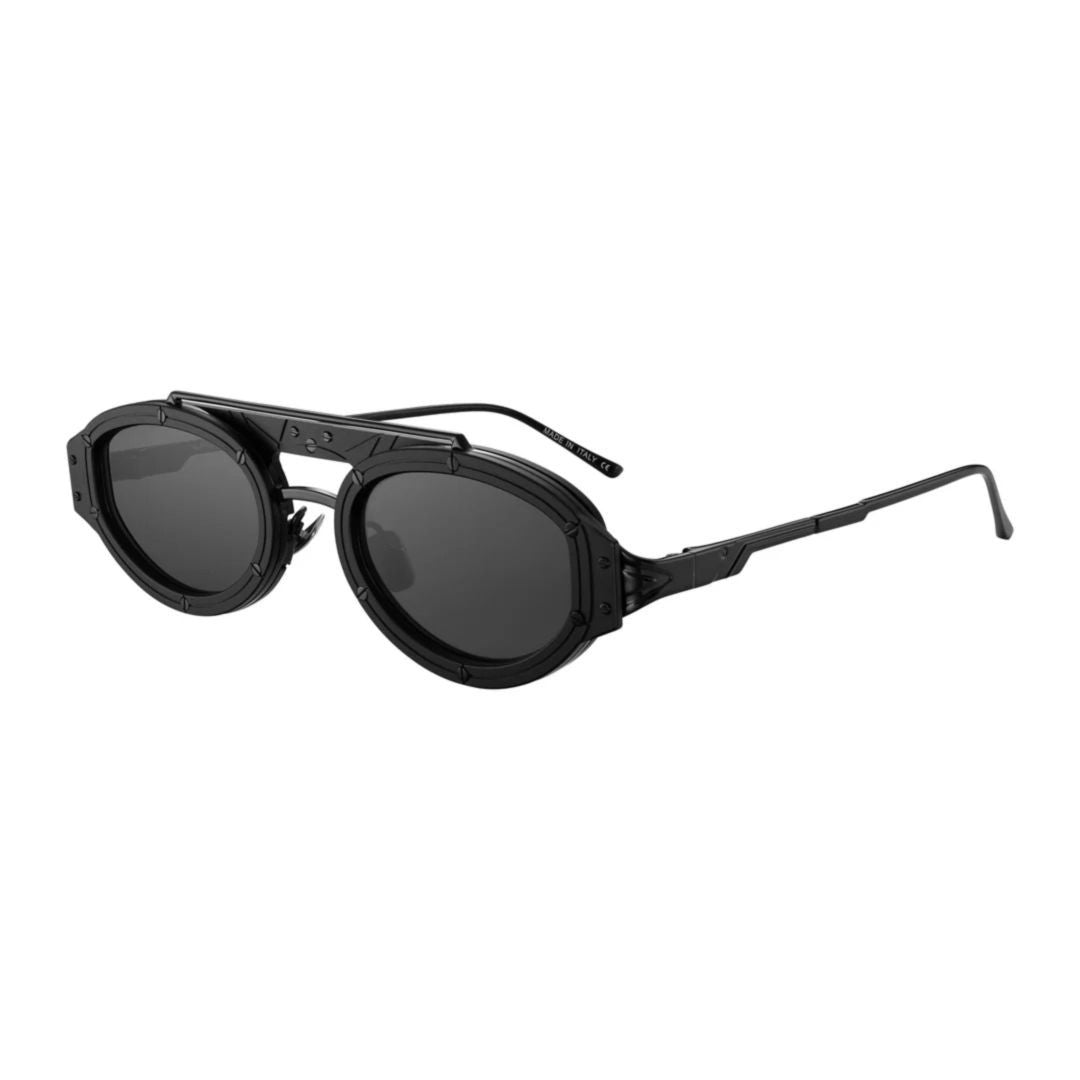 Vysen Vita Vt-1 Titanium Oval-Frame Sunglasses With Industrial Design