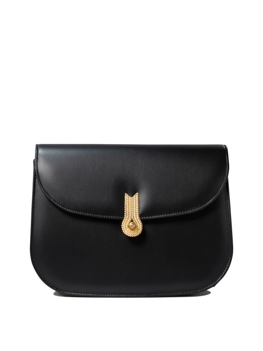 Amato Daniele Black Leather Crossbody Bag