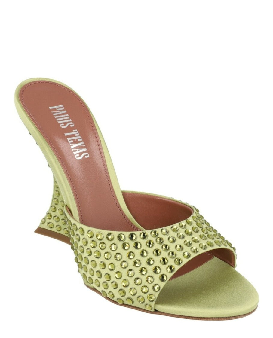 Paris Texas Nina Python Print Mules