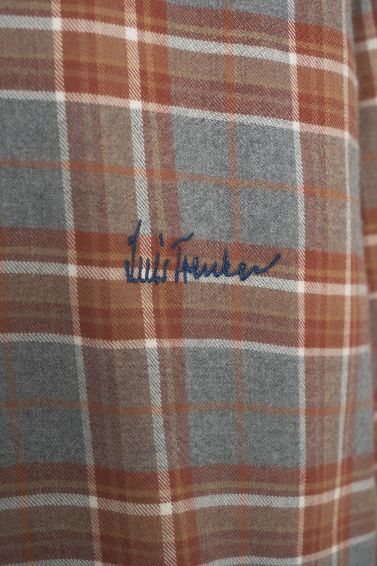 Luis Trenker Classic Check Pattern Shirt With Kent Collar And Button-Down Front