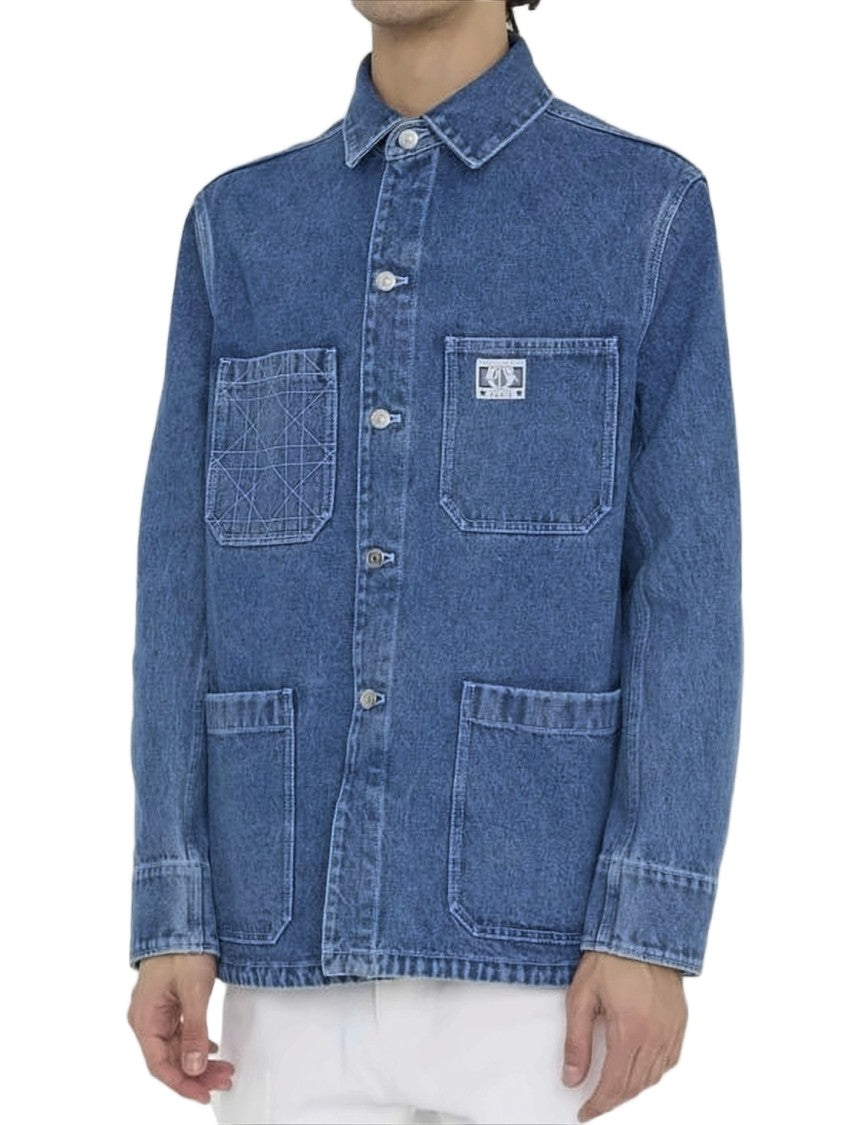 Christian Dior Denim Jacket With Button-Up Front