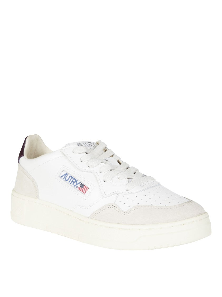 Autry White Medalist Low Synthetic Sneakers