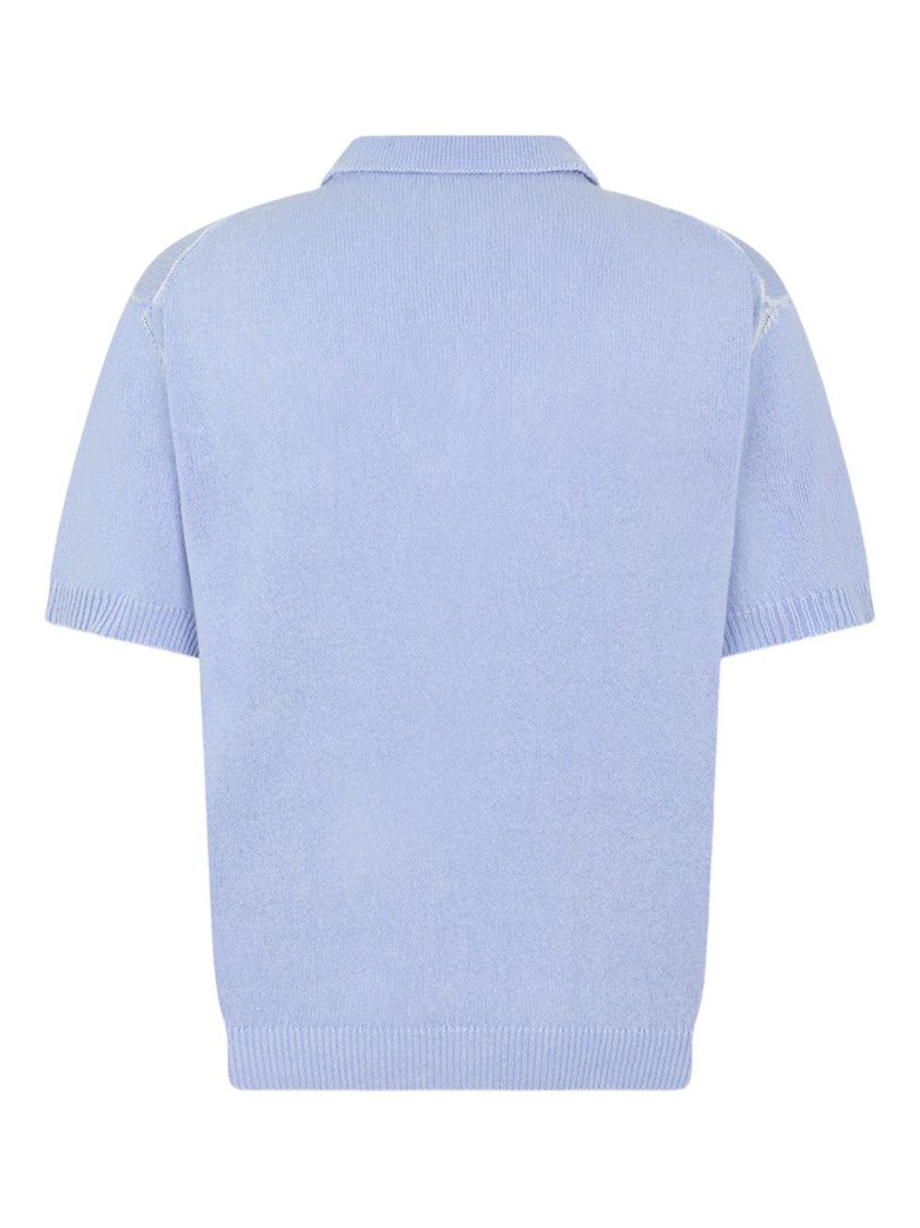 Dsquared2 Silk And Nylon Chest Pocket Polo