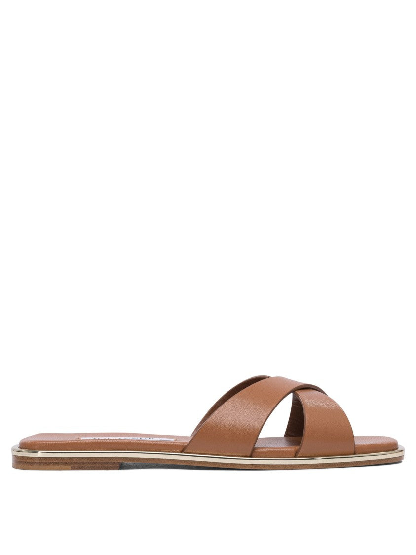 Aquazzura Brown Luxury Leather Sandals