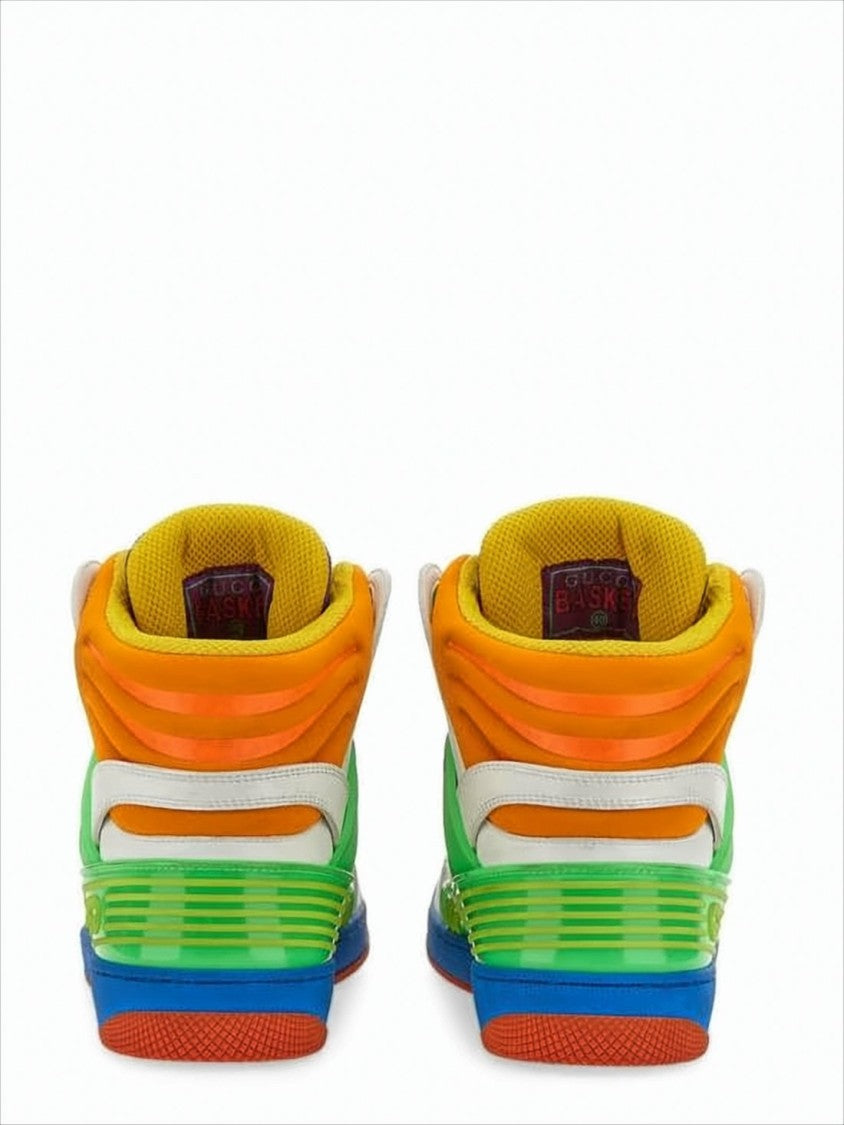 Gucci High-Top Sneakers In Vivid Multi-Color Design