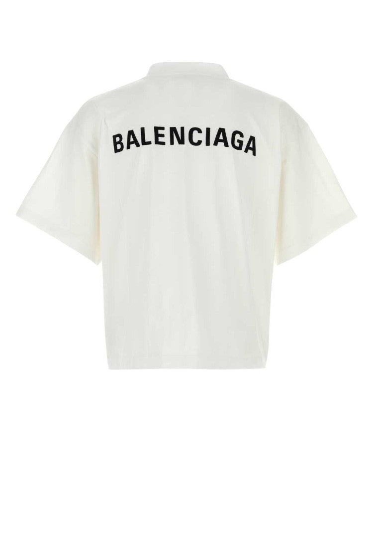 Balenciaga White Cotton T-Shirt