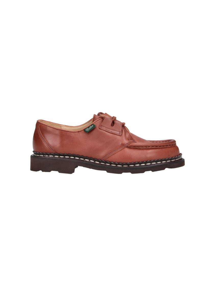Paraboot Brown Beaubourg Calfskin Leather Shoes