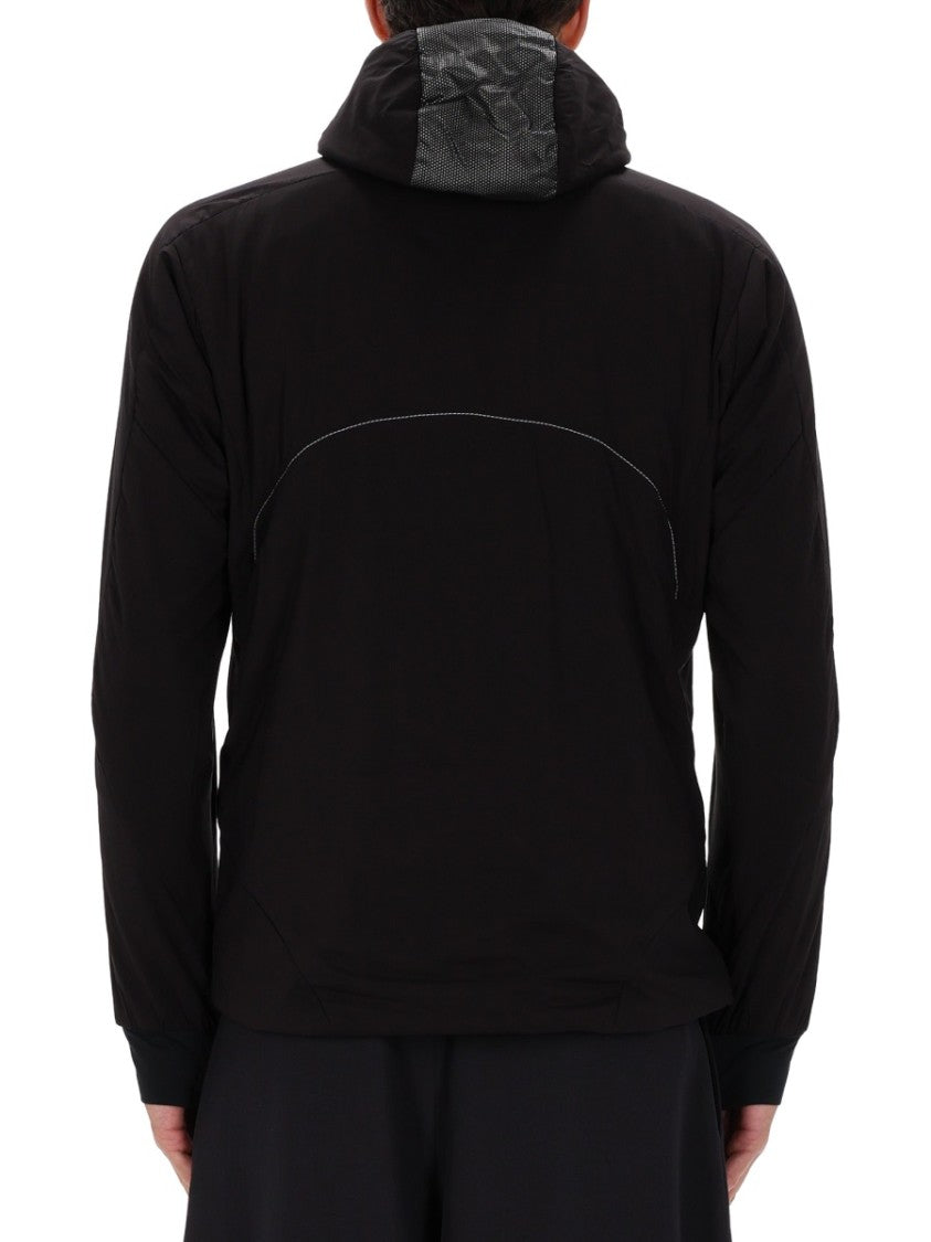 And Wander Black Polyester Alpha Air Hoodie