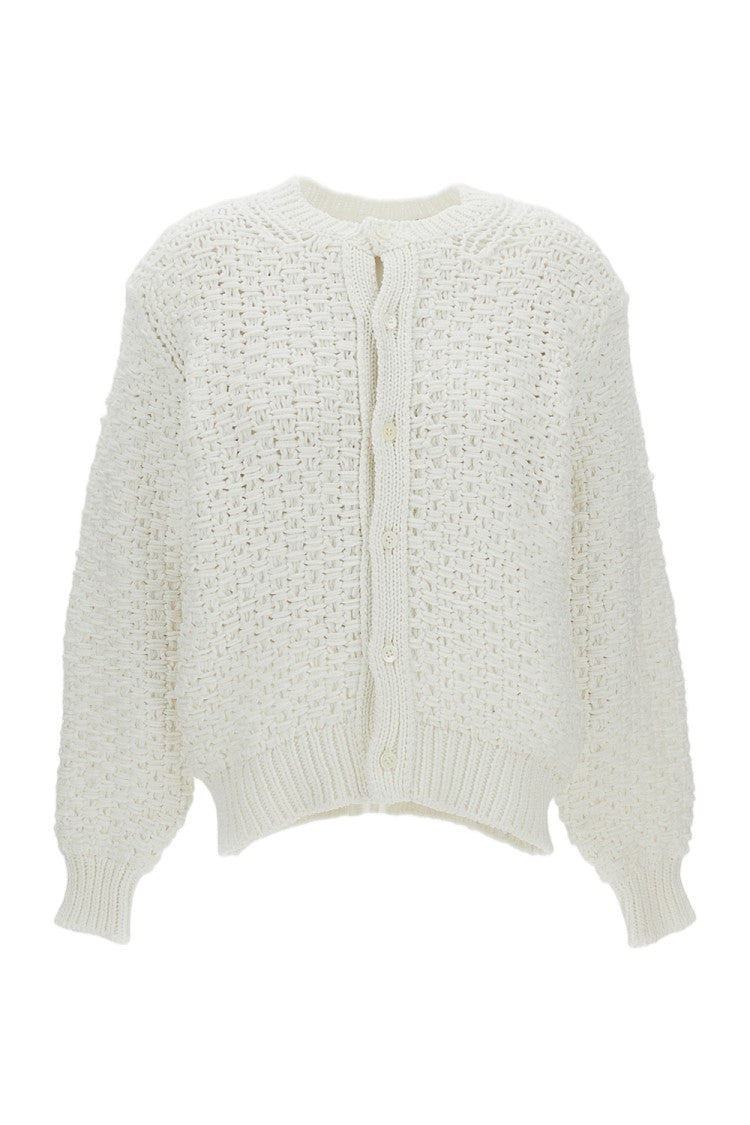 Comme Des Garçons Cropped Cable-Knit Cardigan