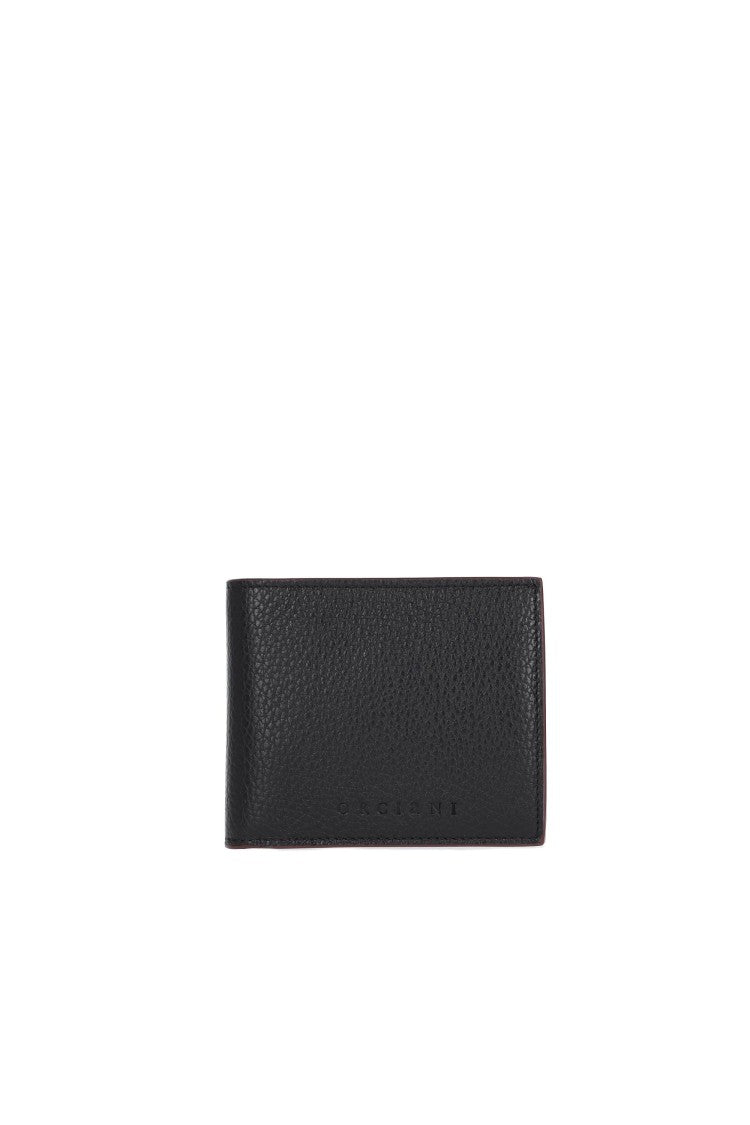 Orciani Leather Wallet With Contrasting Interior