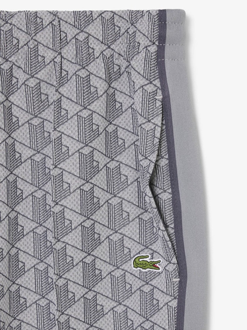 Lacoste Geometric Patterned Elastic Cuff Pants