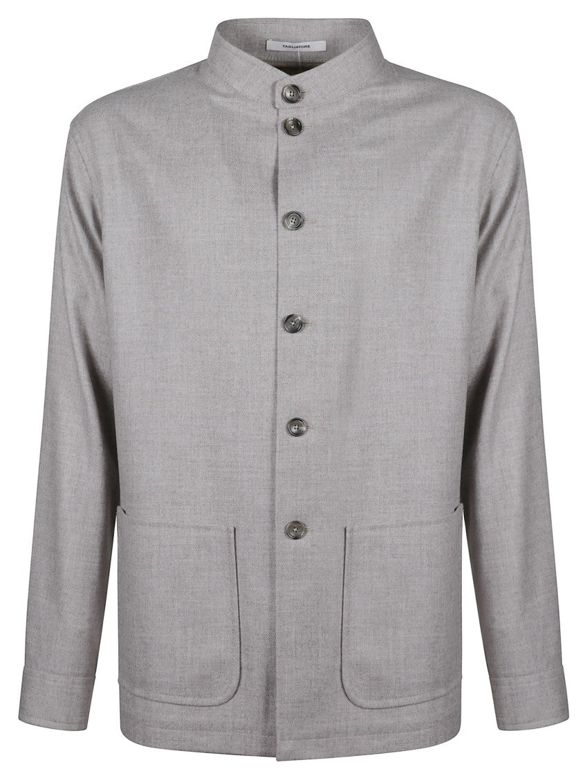 Tagliatore Grey Tempesta Button-Up Jacket