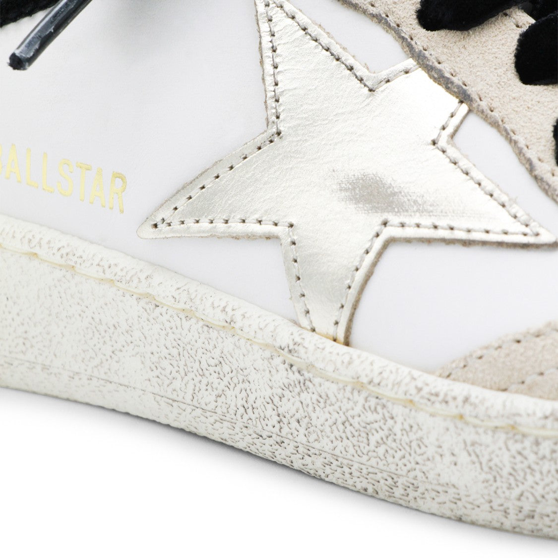 Golden Goose White And Beige Ball Star Sneakers