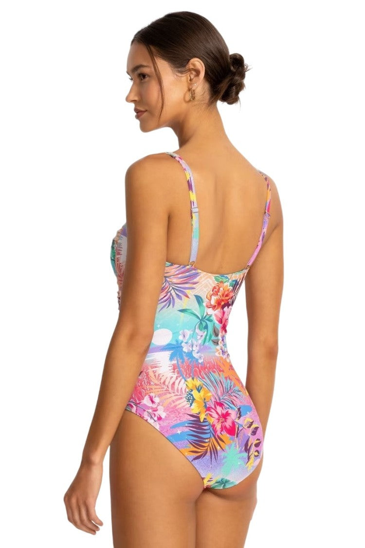 Johnny Was Marilyn Ruched One Piece - Csw5825-A