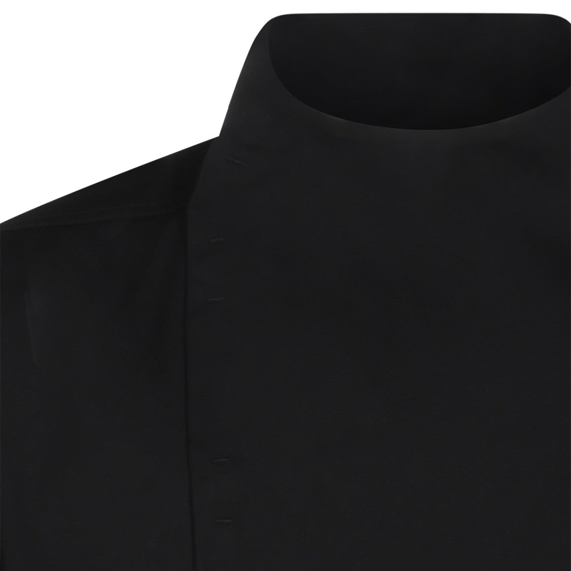 Rick Owens Casual Black Jacket With High Collar