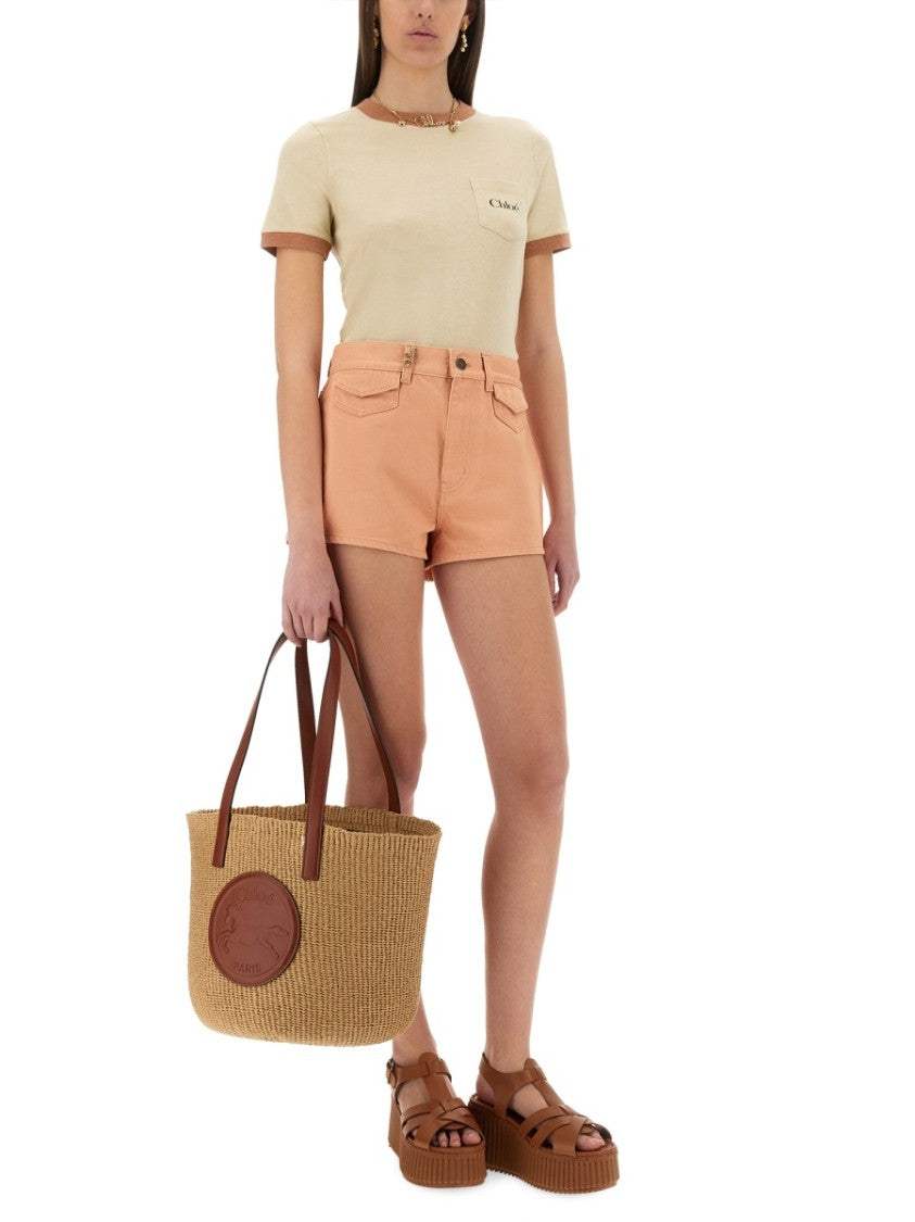 Chloé Classic Mid-Thigh Cotton Shorts With Timeless Silhouette