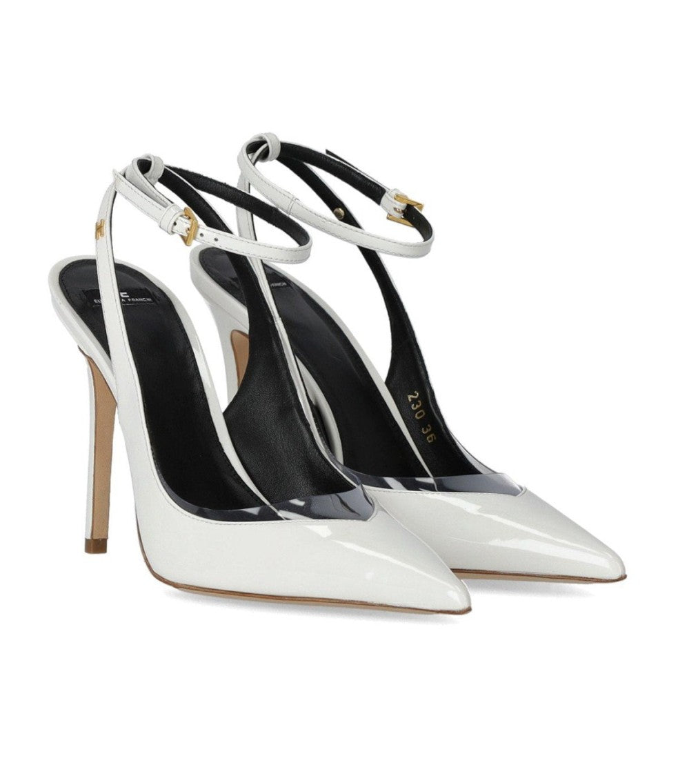 Elisabetta Franchi Ivory Slingback Pump