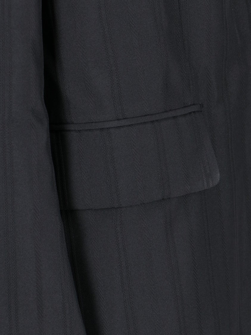 Cdgcdg Single-Breasted Blazer In Black