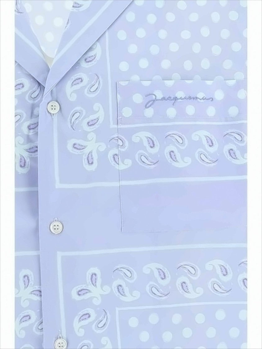 Jacquemus Patchwork Long-Sleeve Shirt With Classic Collar