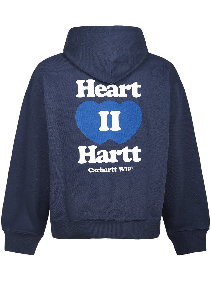 Carhartt Wip Hooded Sweat Jacket With Heart Graphic And Kangaroo Pocket