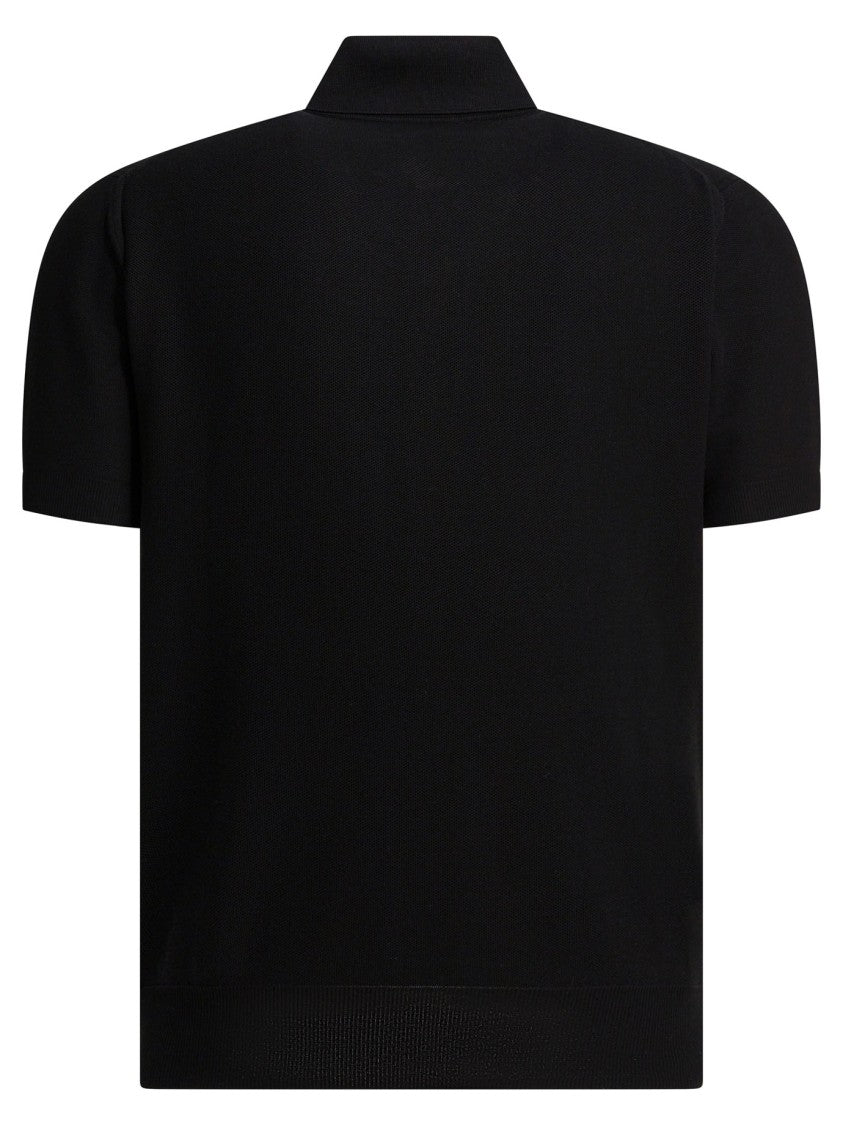 Tom Ford Silk And Cotton Pique Polo Shirt