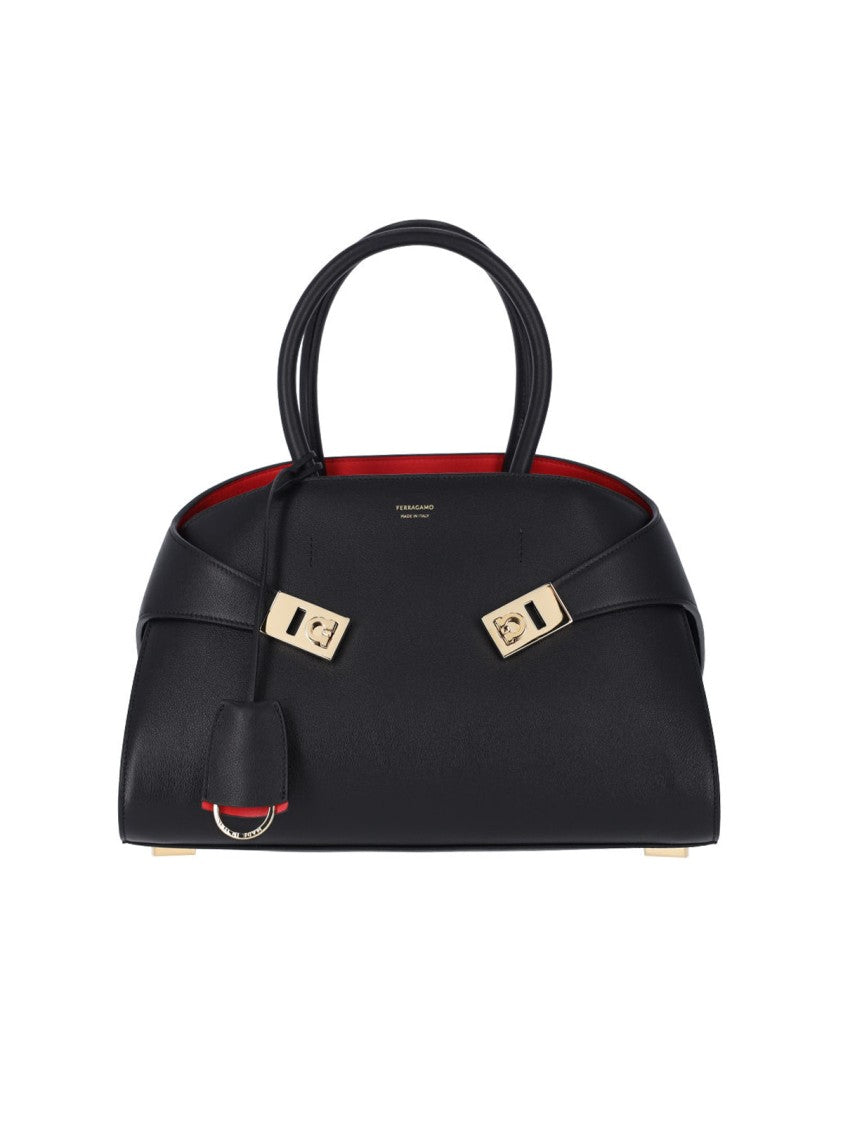 Ferragamo "Hug" Handbag – Black