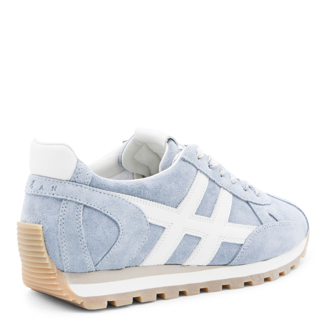Hogan Denim Upper Sneakers With Lace-Up Design