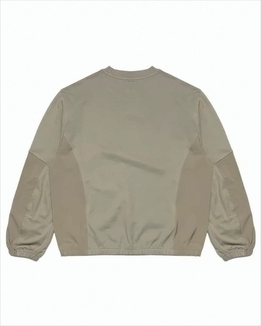 Roa Two-Tone Long-Sleeve Shirt With Crew Neckline