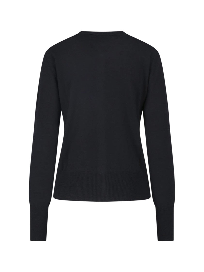 Vivienne Westwood Classic Crew Neck Cardigan With Embroidered Logo