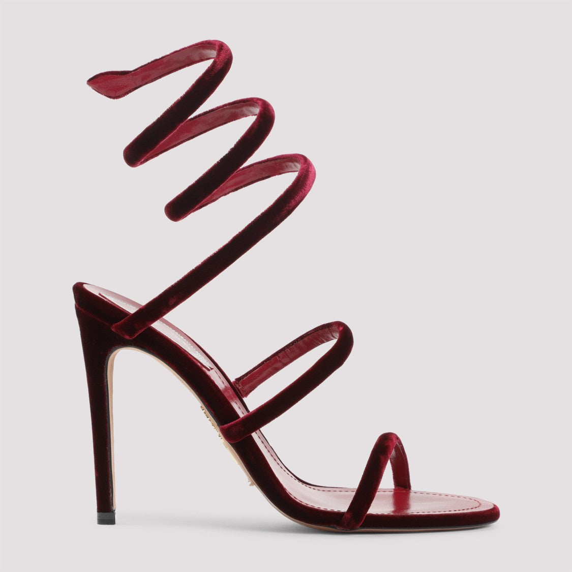 René Caovilla René Caovilla Velvet Snake Sandals