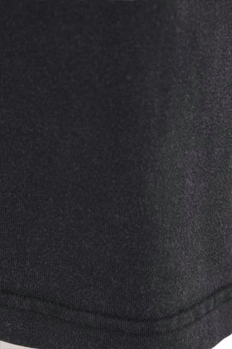 Balenciaga Black Graphic Front Print T-Shirt