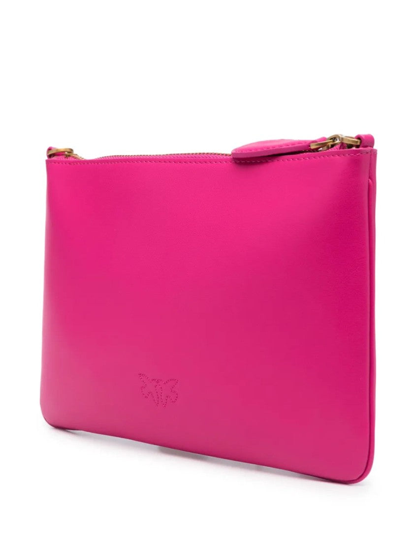 Pinko Classic Leather Clutch Bag