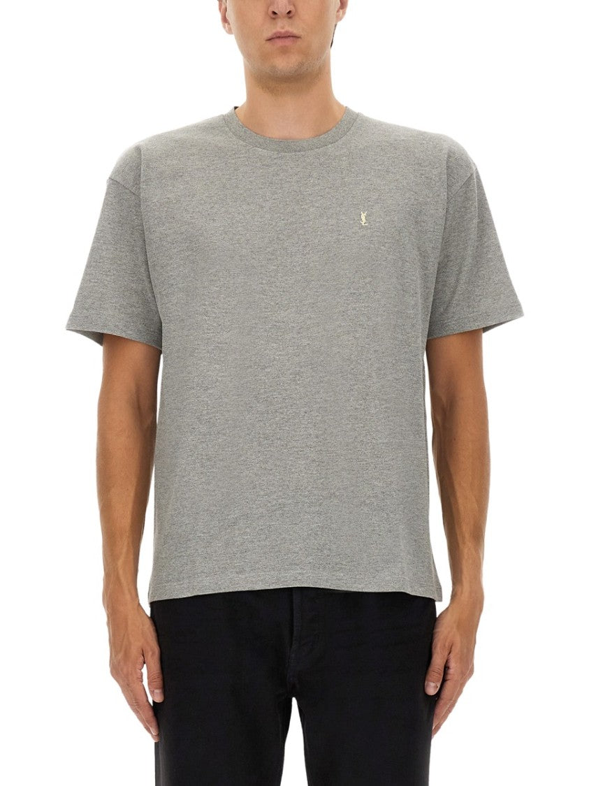 Saint Laurent "Cassandras" Tshirt With Logo