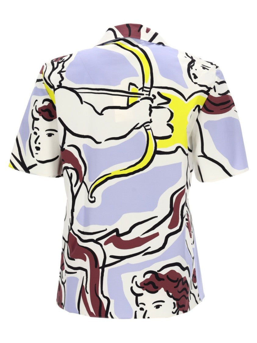 Tory Burch Abstract Print Button Down Shirt
