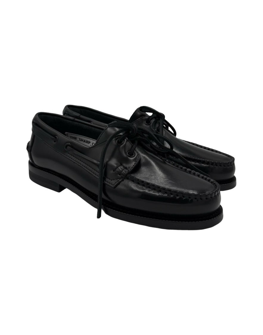 The Sharp Corner Polished Leather Boat Shoe
