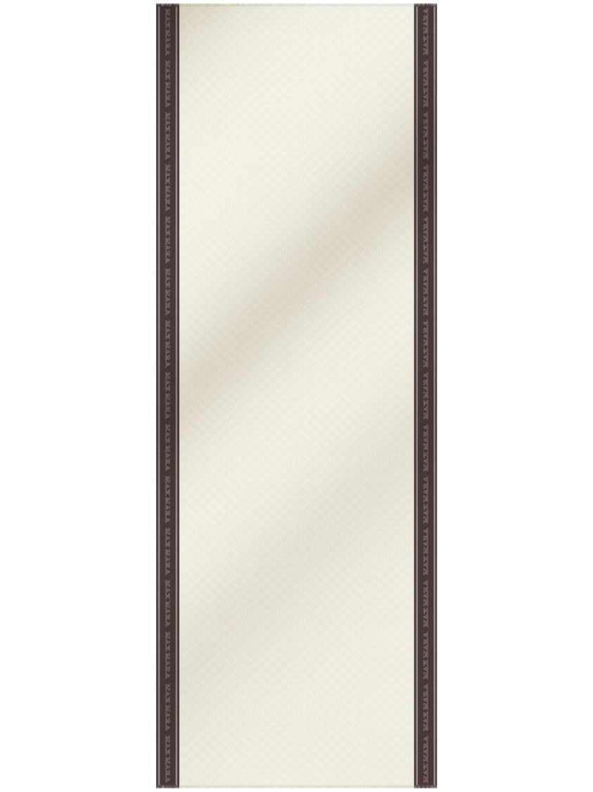 Max Mara Bicolor Scarf With Contrasting Border And Fringed Edges