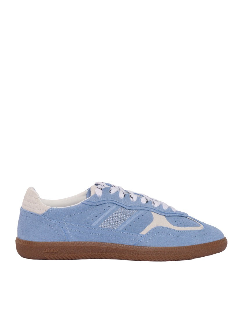 Alohas Cornflower Blue Cream Leather Sneakers