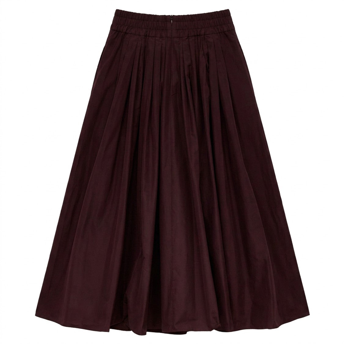 Max Mara Romina Long Taffeta Skirt
