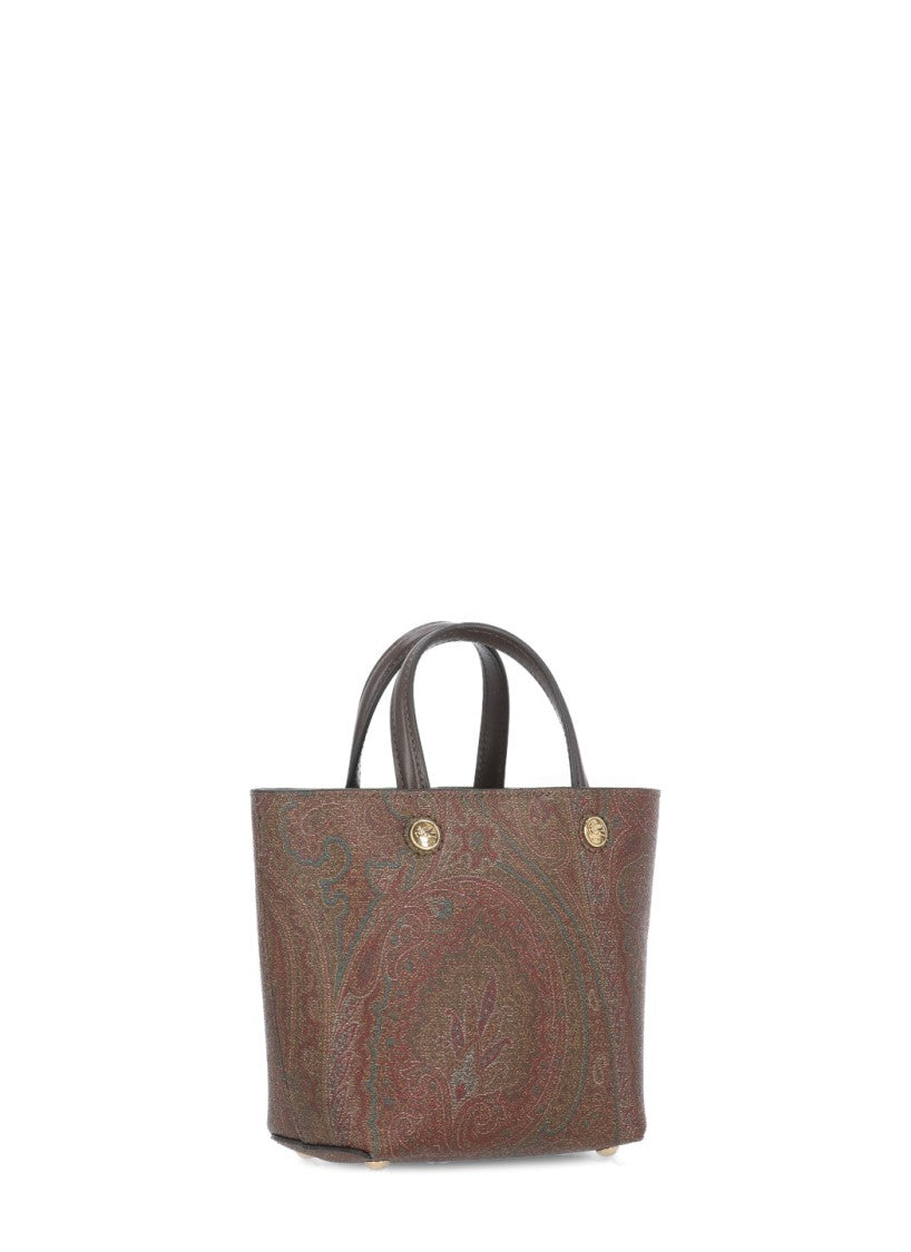 Etro Mini Essential Shoulder Bag With All-Over Paisley Pattern