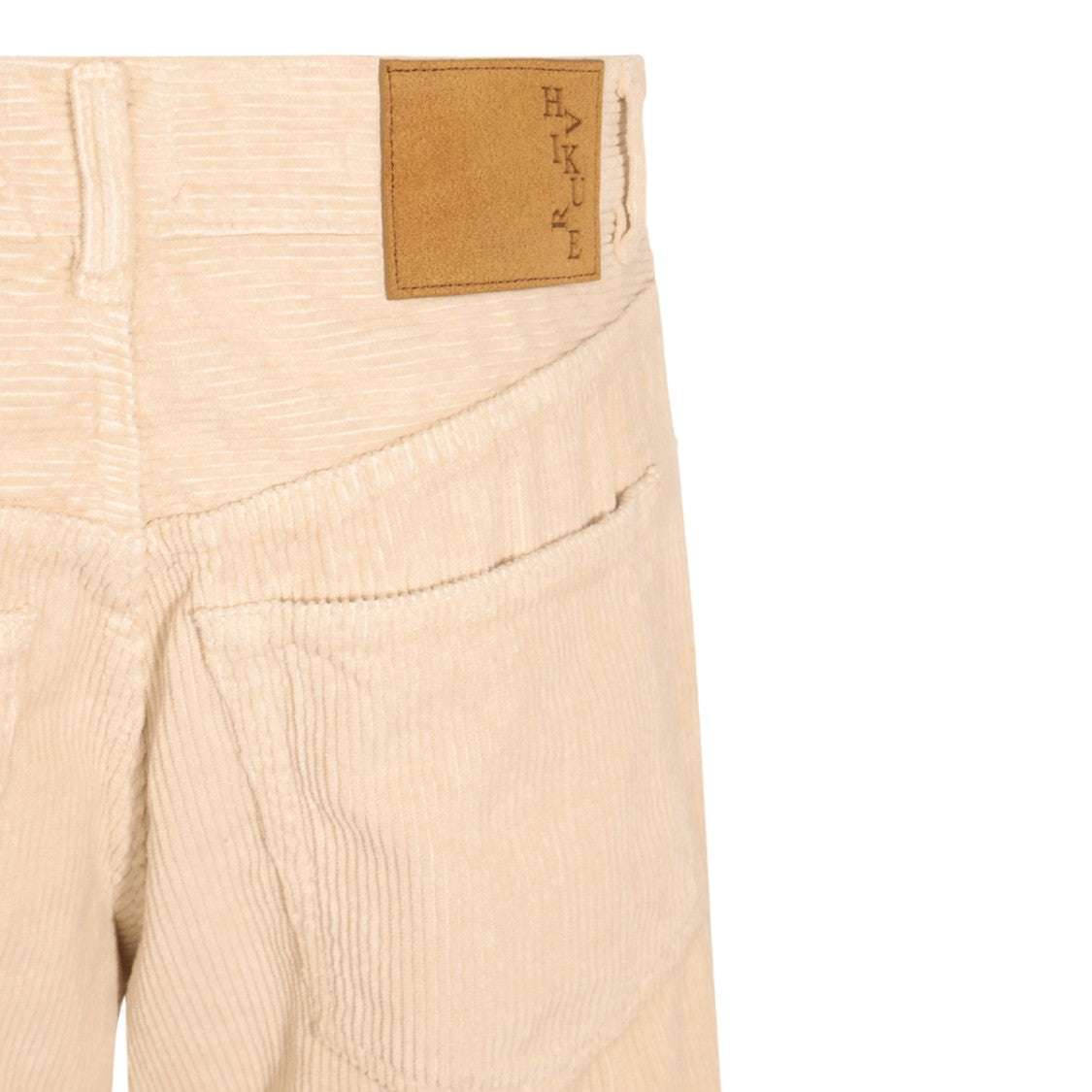 Haikure Textured Corduroy Straight-Leg Pants