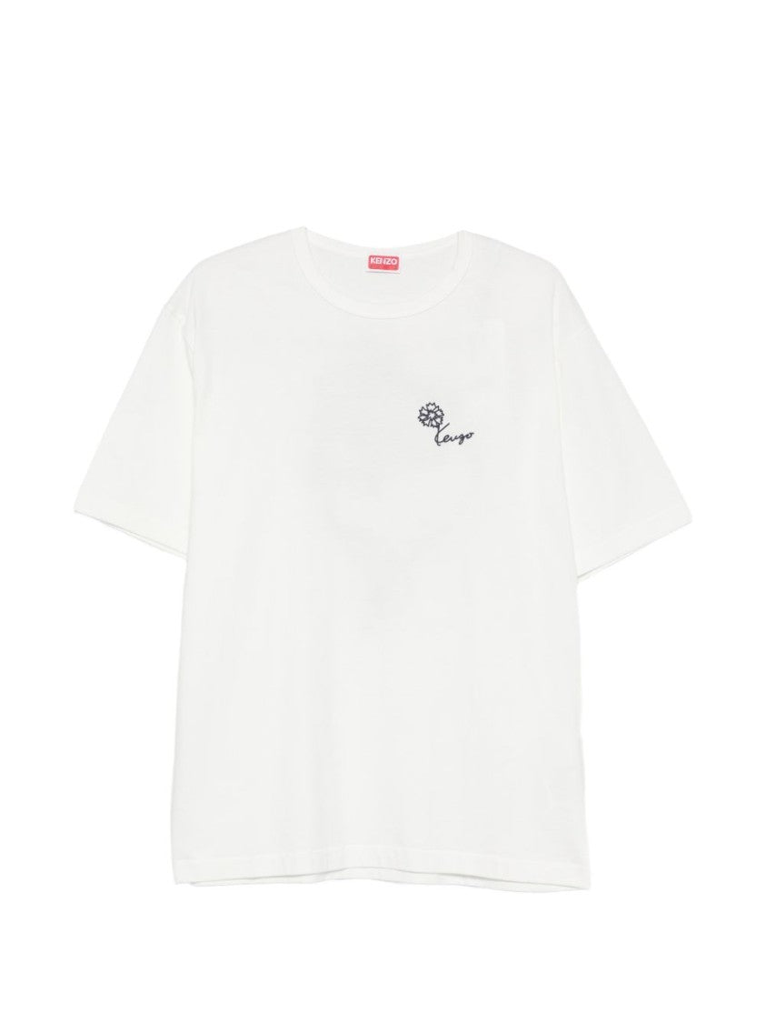 Kenzo Grey Relaxed Fit Graphic Print T-Shirt